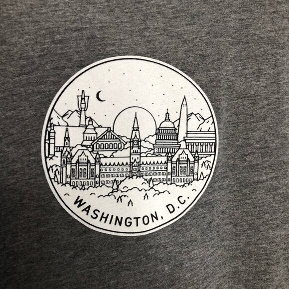 Washington DC Graphic T-Shirt Crewneck Souvenir T-Shirt Medium Unisex - Picture 5 of 7
